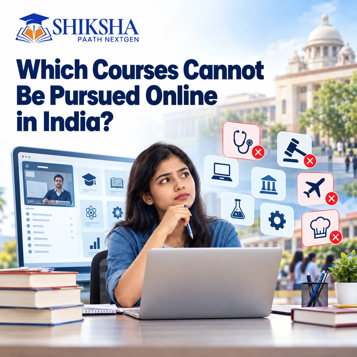 Which Courses Cannot Be Pursued Online in India
